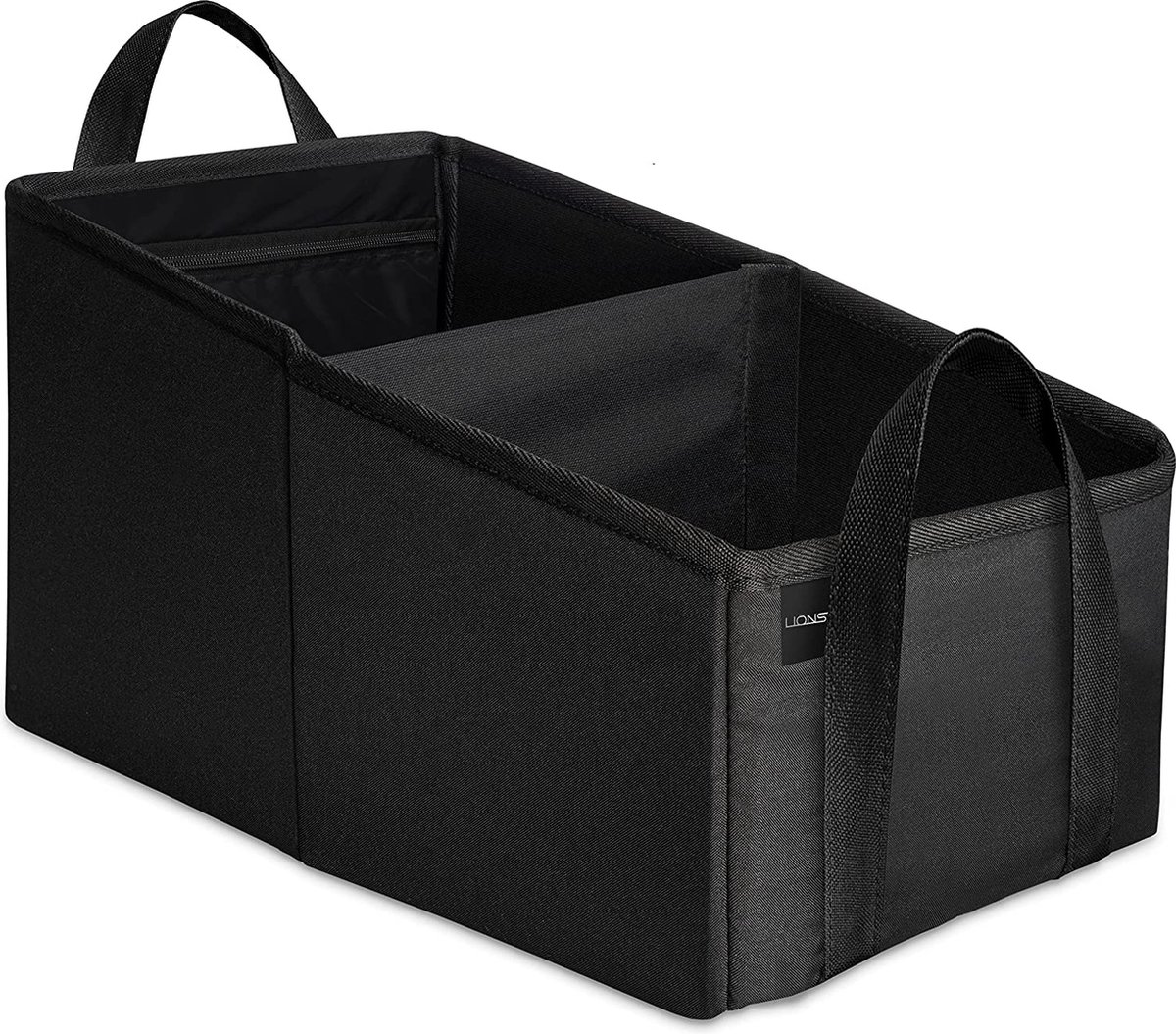 LIONSTRONG Auto Organiser [EXTREEM STABIEL DOOR PLASTIC PANELEN] – Universele Achterbank Organizer voor Achterbank en Passagiersstoel – Ideaal voor Vakantie – Ruimte voor Speelgoed – Waterafstotend