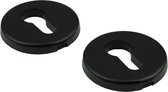 Ami Rosace cylindrique - ronde - ø55x7,5mm - PC - aluminium - noir de jais