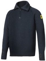 Snickers 2905 ½ Zip Wollen Sweater - Antraciet Grijs - XL