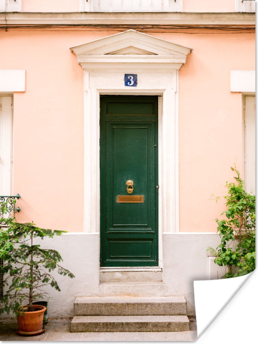 Parijs - Groen - Deur - Pastel - Architectuur
