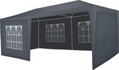 Partytent 3x6m donkergrijs budget