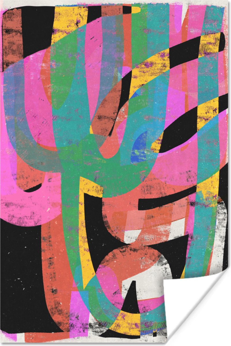 Abstract - Kleuren - Roze - Groen - Kunst