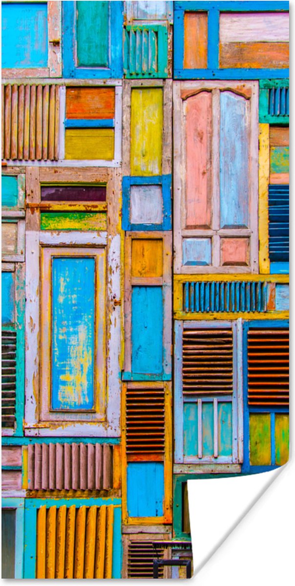 Deuren - Blauw - Abstract - Architectuur - Neon