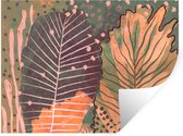 Muurstickers - Sticker Folie - Vintage - Herfst - Kunst - Bos - Natuur - 120x90 cm - Plakfolie - Muurstickers Kinderkamer - Zelfklevend Behang - Zelfklevend behangpapier - Stickerfolie