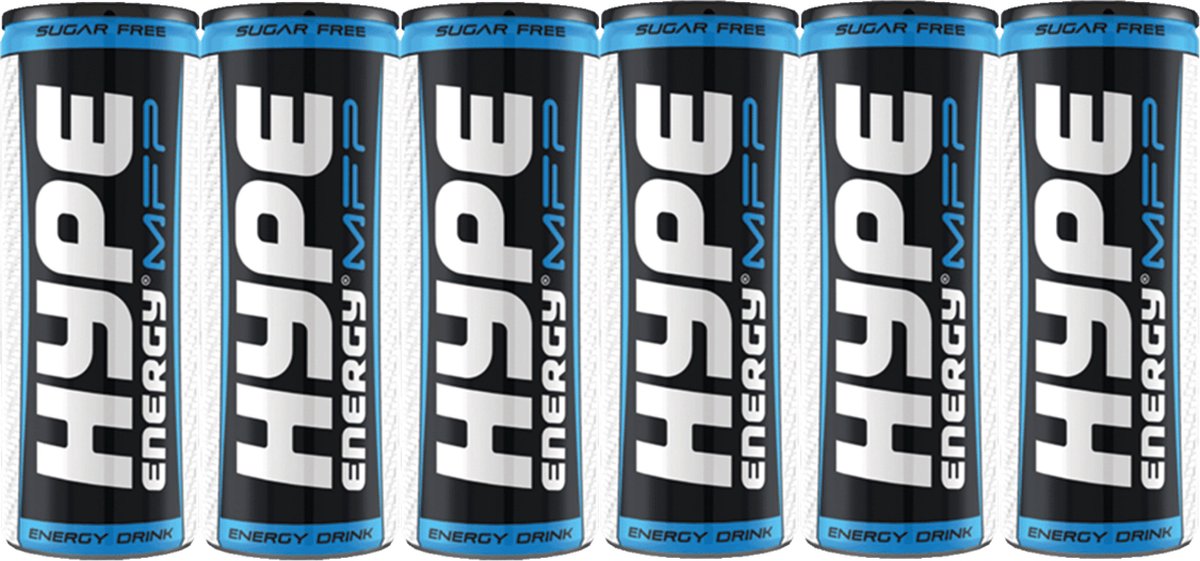 Hype - Energy (MFP Sugar Free - 6 x 250 ml) - Energy Drink - Suikervrij