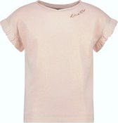 Meisjes t-shirt ruffel - Roze goud