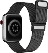 RVS | Milanese Vervangende Smartwatch Band | Geschikt Voor Apple Watch | Stalen Magnetische Horlogeband | Stalen Bandvervanging van Roestvrij staal | Horlogeband Accessoires | Geschikt Voor Apple Watch | 41mm / 40mm / 38mm | Zwart