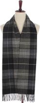 Mooie heren sjaal Tartan|Wollen shawl|Geruit geblokt|Grijs zwart groen