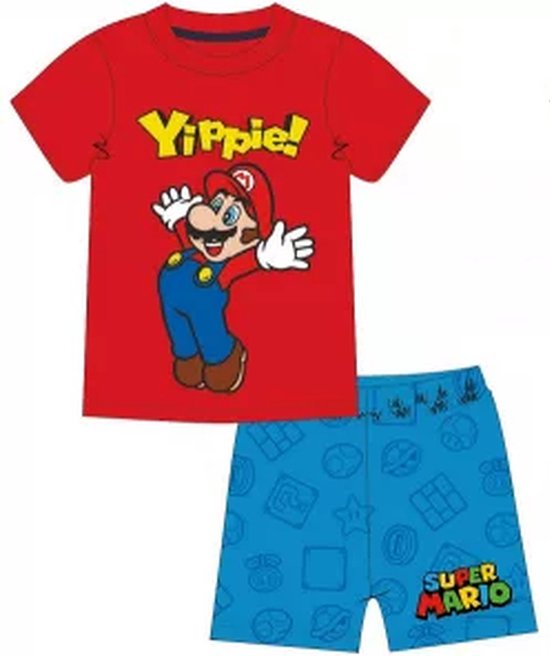 Super Mario pyjama - Rood - Maat 152 / 12 jaar