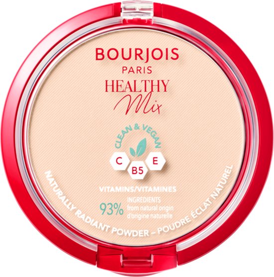 Bourjois Healthy Mix Clean & Vegan Compact Poeder - 01 Ivory