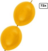72x Ballon bouton doré 25cm - Fête à thème fête des Ballon