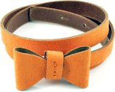 Kidzzbelts Meisjesriem JeansTaillekinderriemSmalle 1707 - Oranje - 75 cm