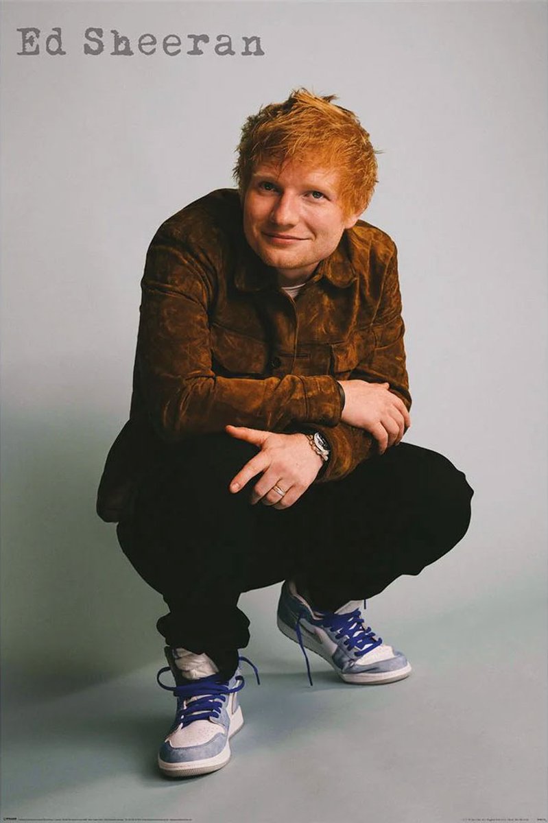 Pyramid Ed Sheeran Crouch Poster 61x91.5cm Multi color