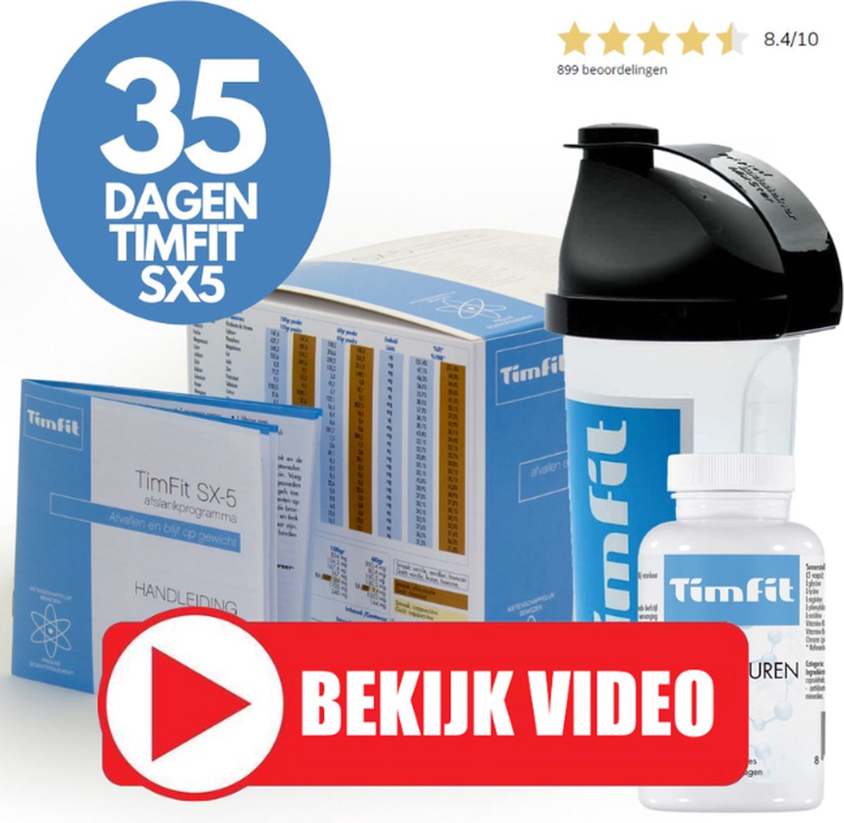 Goedkoopste Shake dieet pakket TopFit| Weer op gewicht met heerlijke maaltijdvervangers en vetverbranders| Smaak Cappuccino