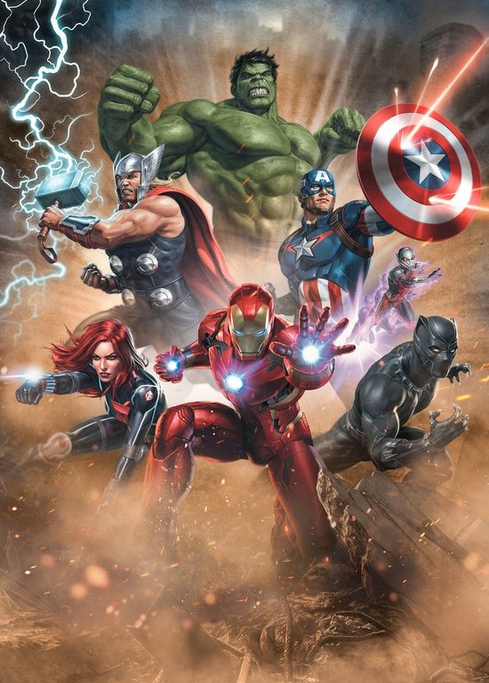 Komar Avengers Superpower Fleece Papiers Peints Papier peint photo 4-voies