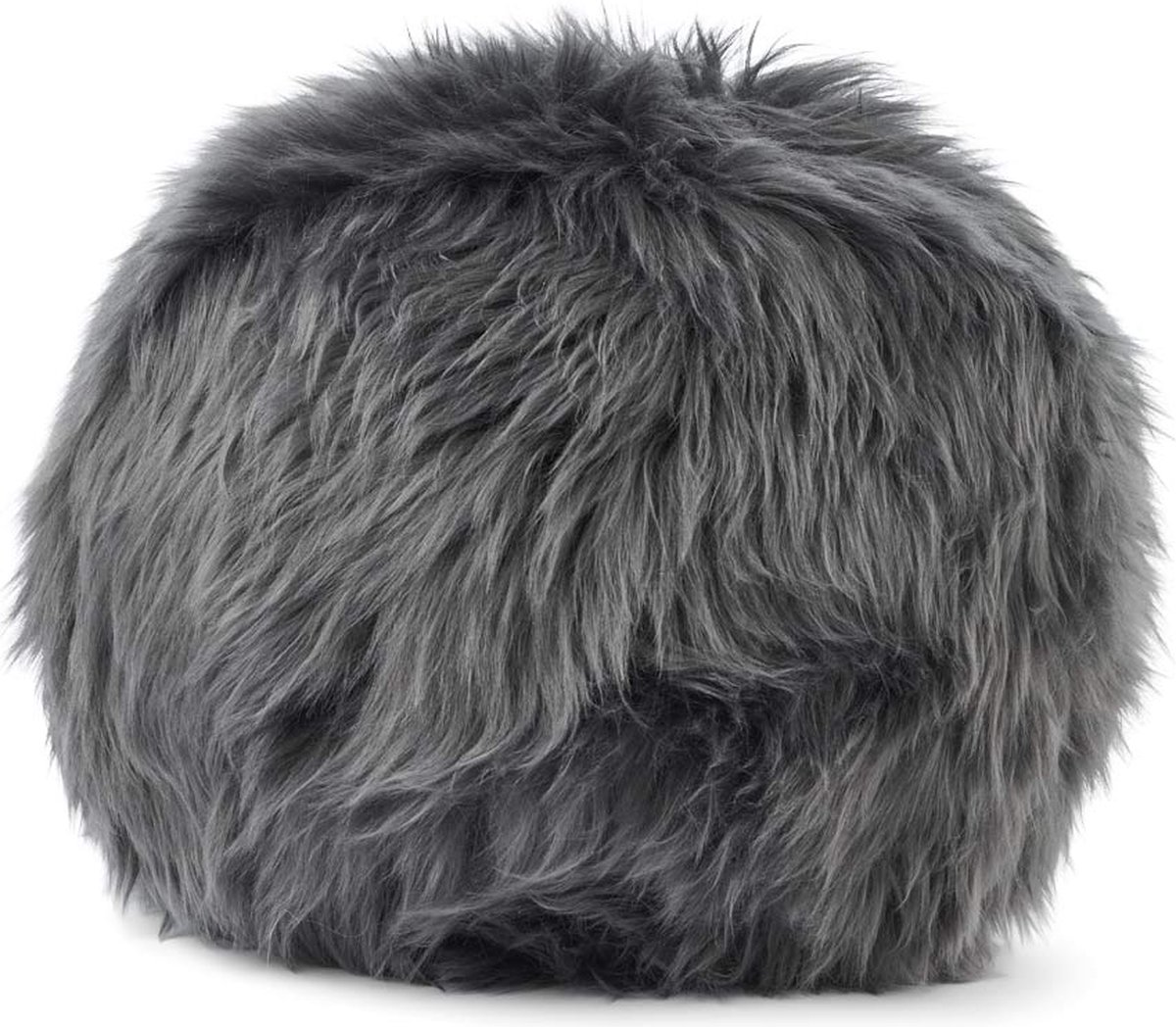 Sheepskin House - Angeliet Kussen - Rond - Langharige Schapenvacht - D25cm
