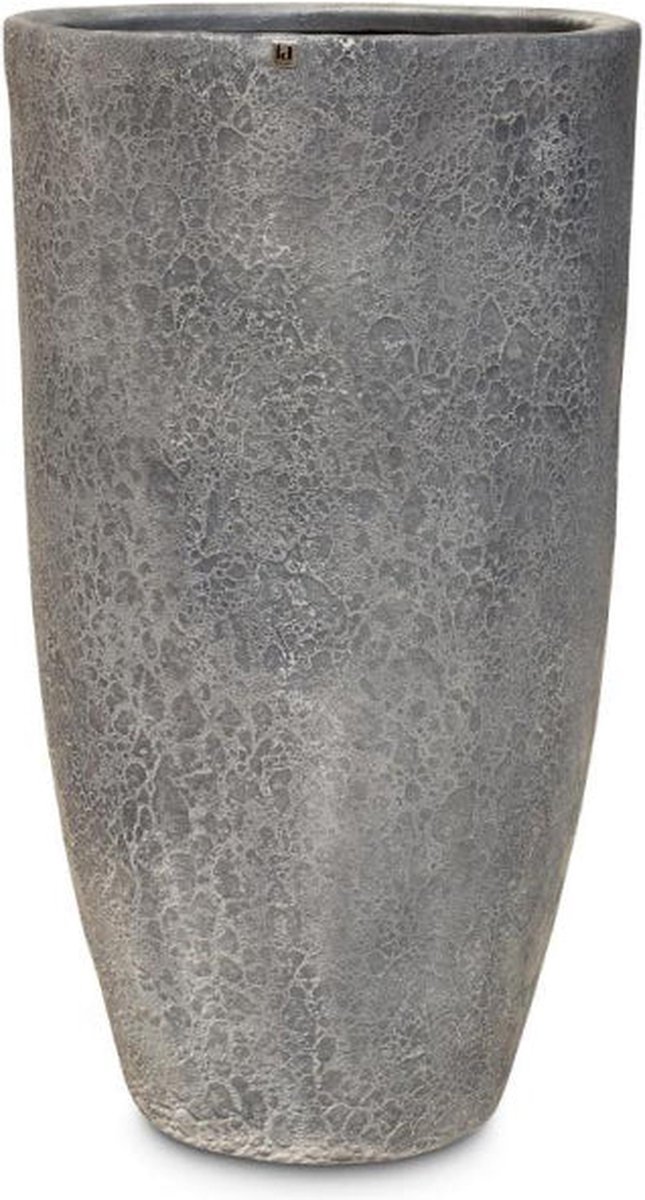 Luxe Plantenpot XXL | Grey Wash Zilver | Handgemaakt | Lava Grijs Plantenbak Design | Grote bloembak voor binnen en buiten | UV Stabiel | 56 x 103 cm