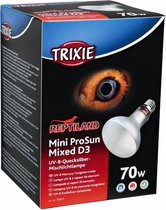 Trixie reptiland mini prosun mixed d3 uv-b lamp zelfstartend (70 WATT 8X8X10,8 CM)