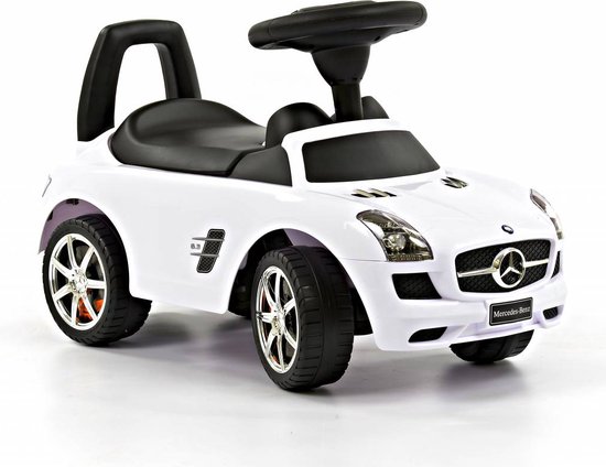 Mercedes SLS-AMG - Loopauto - Wit - Loopauto 1 jaar - Loopwagen - 2Cycle