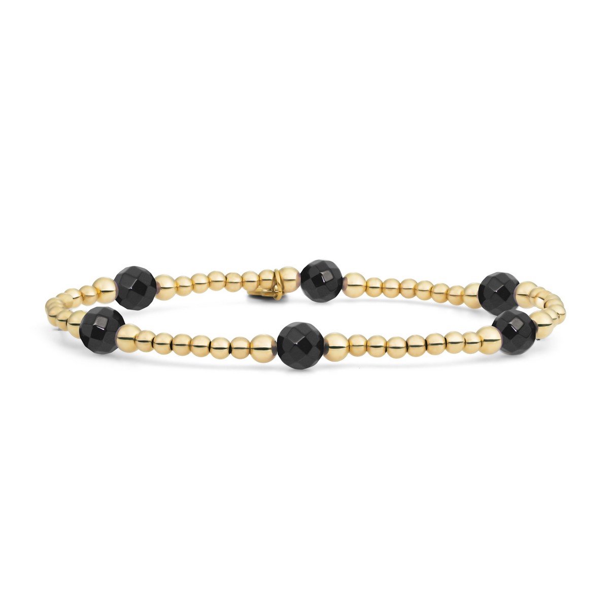 Sparkling Jewels Armband | Onyx Reverse Bold Mix - Gold
