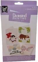Grafix Diamond Painting kaarten maken 01 18,1x13cm 4 stuks + envelop