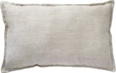 Coussin lin galet grossier 58x37cm