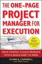 One Page Project Manager For Execution
