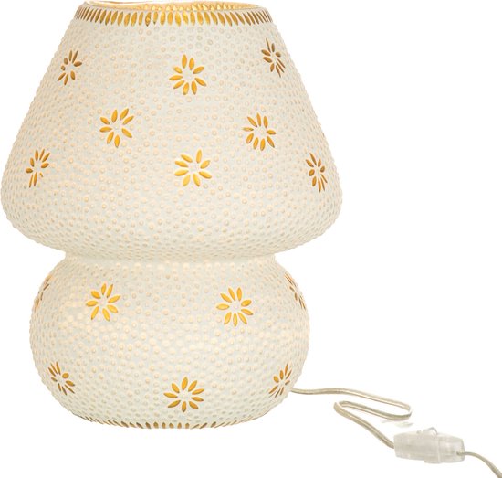 J-Line lamp Bram - glas - geel - medium