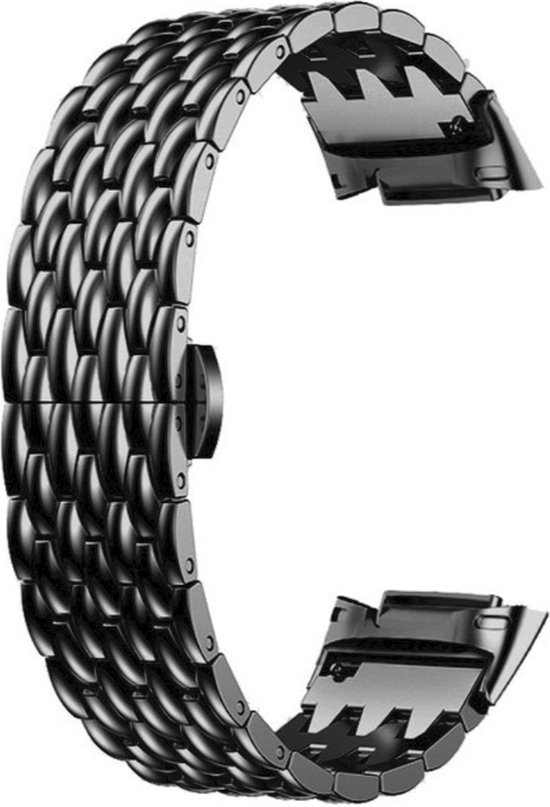 Bracelet acier dragon Fitbit Charge 5 - noir