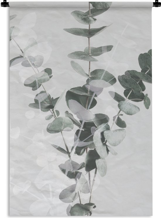 Wandkleed - Wanddoek - Planten - Groen - Natuur - Bladeren - 120x180 cm - Wandtapijt