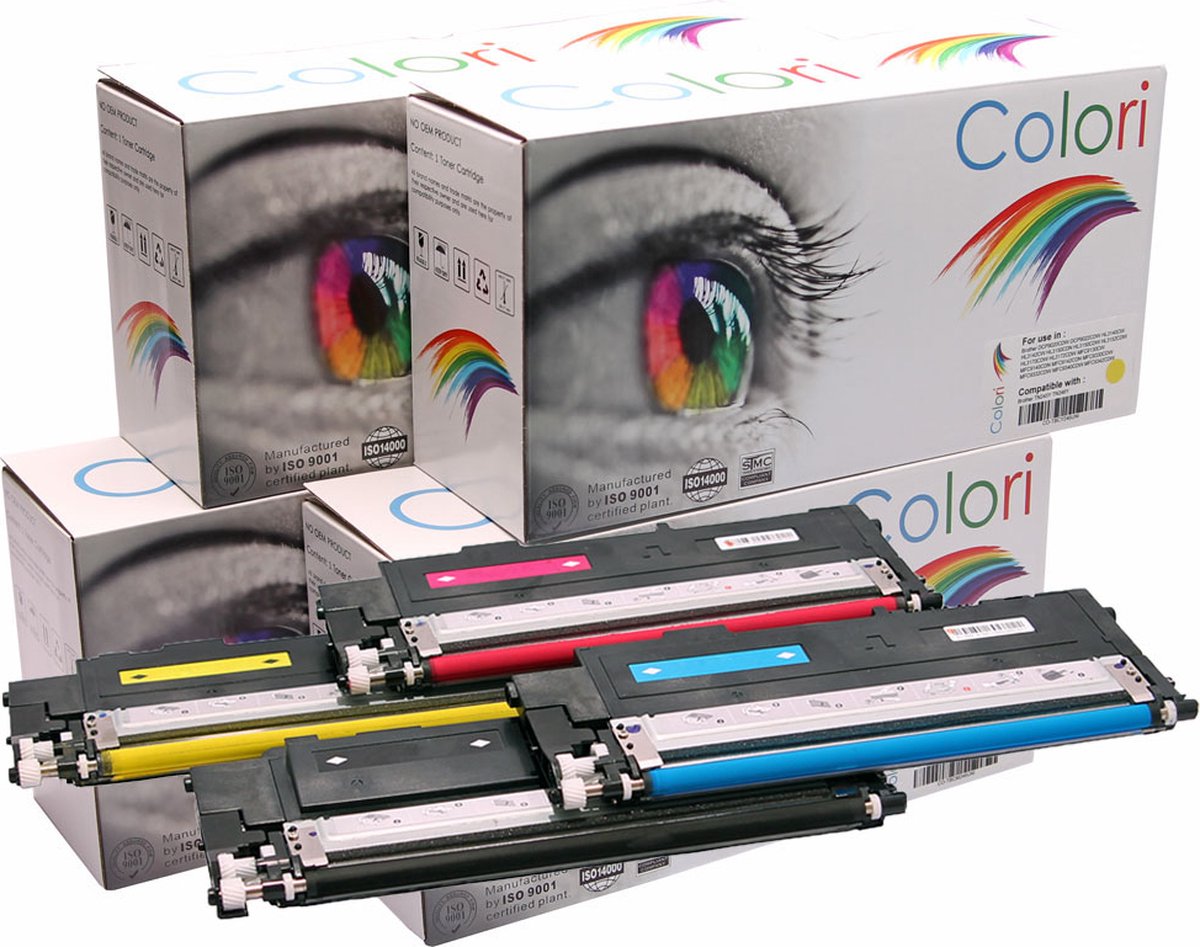 Set 4x Colori huismerk toner geschikt voor Samsung P4092C CLTP4092C voor Samsung CLP310 CLP310N CLP315 CLP315N CLP315W CLX3170FN CLX3170N CLX3175 CLX3175FN CLX3175FW CLX3175N