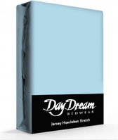 Day Dream - Hoeslaken - Jersey - 90 x 200 cm - Blauw