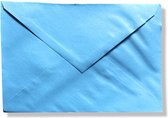 100 Luxe Enveloppen - B6 - Baby Blauw - 120x175mm - 100 grams -