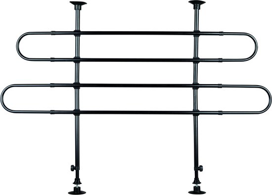 Trixie Autorek 2Stang Onder Hoek - Benche - 140 cm x 110 cm x 86 cm - Zwart