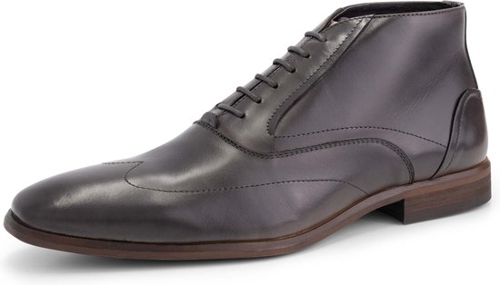 DenBroeck Gold St. Neat chaussures à lacets mi-hautes pour hommes - Cuir marron foncé - Taille 42