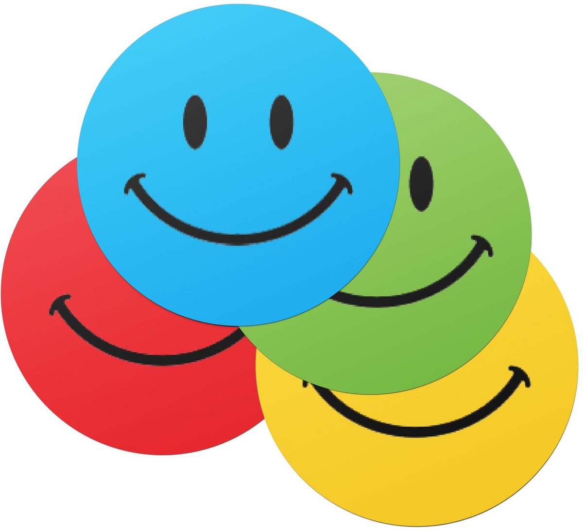 Smiley Stickers Stickervellen Gekleurde Smileys Beloningsstickers