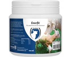 Excellent Enerfit lam/geit - 100 ml - Directe energie in vloeibare vorm voor pasgeboren lammeren – Aanvullend diervoer - Ideale biestaanvulling - Boost voor pasgeboren lammeren - Energie, Voeding en Vitaminen