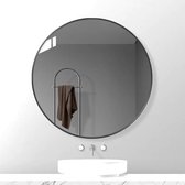 GDRN - Miroir Zwart Rond 60cm - Métal - Moderne
