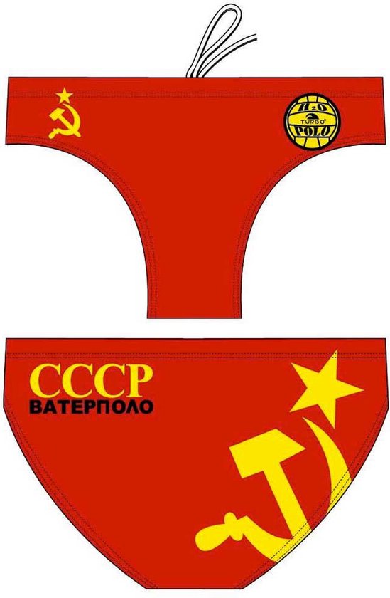 TURBO CCCP Zwemslip Heren - Red - XL