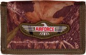 Klittenband Portemonnee Bush camo - Embleem Airforce Wings - 13x8,5cm