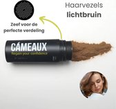 Cámeaux haarvezels® Licht Bruin haarpoeder – Voller en Dikker Haar – 100% natuurlijk – Voor mannen én vrouwen