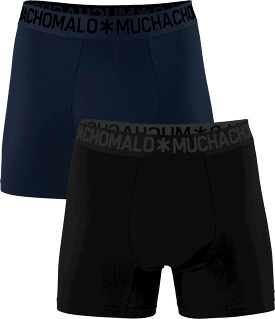 Muchachomalo boxershorts - heren boxers normale (2-pack) - Bamboo Solid - Maat: