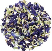 Blauwe Vlindererwt thee - Blue Butterfly Pea Flower tea - Cafeïnevrije kruidenthee - Kittelbloem - 20 gram