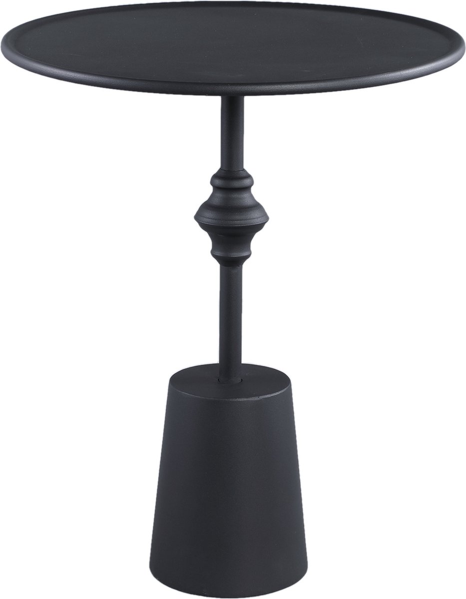 PTMD Bijzettafel Dinja - 53x41x54 cm - Ijzer - Zwart