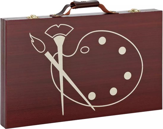 YXSH Ensemble d'art de 82 pièces Ensemble de dessin Boîte de peinture en étui