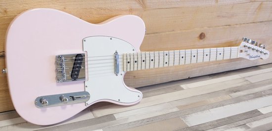 Woodstock Standard T, Shell Pink Rock for Ukraine - Guitare électrique -  rose | bol