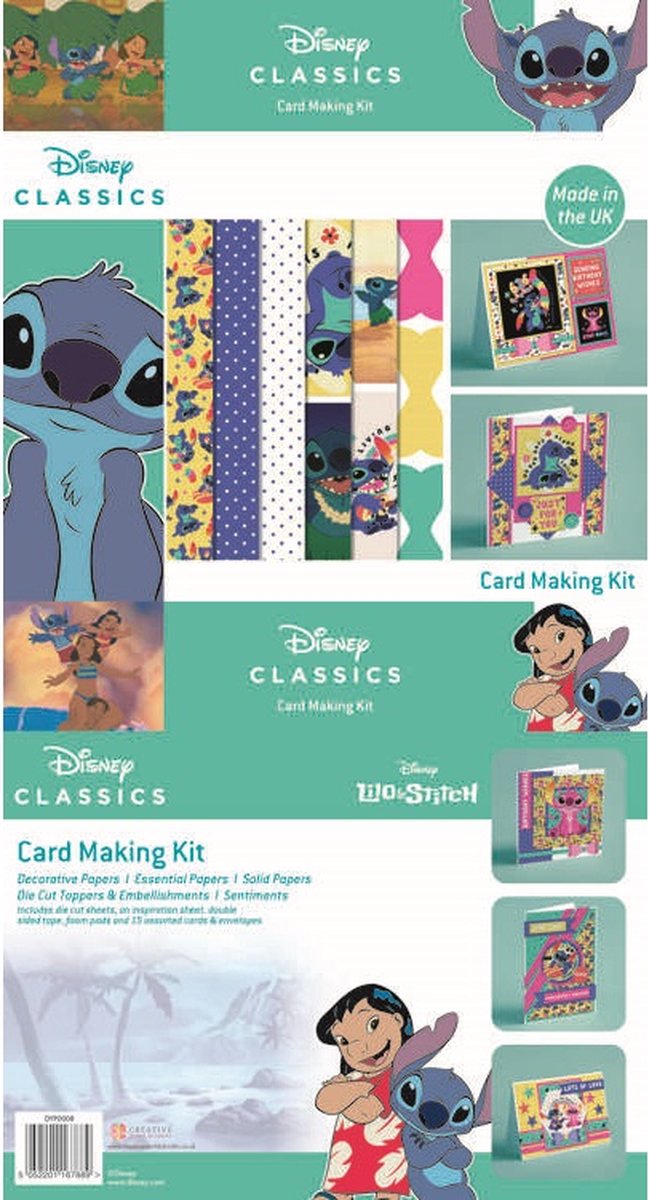 Kit de fabrication de cartes Lilo & Stitch 20e anniversaire 20,3 x 20,3 cm  (DYP0031)