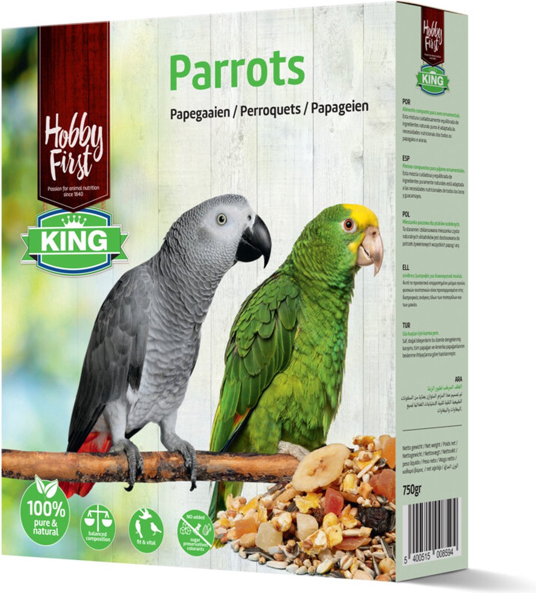 7x HobbyFirst King Papegaaien 750 gr