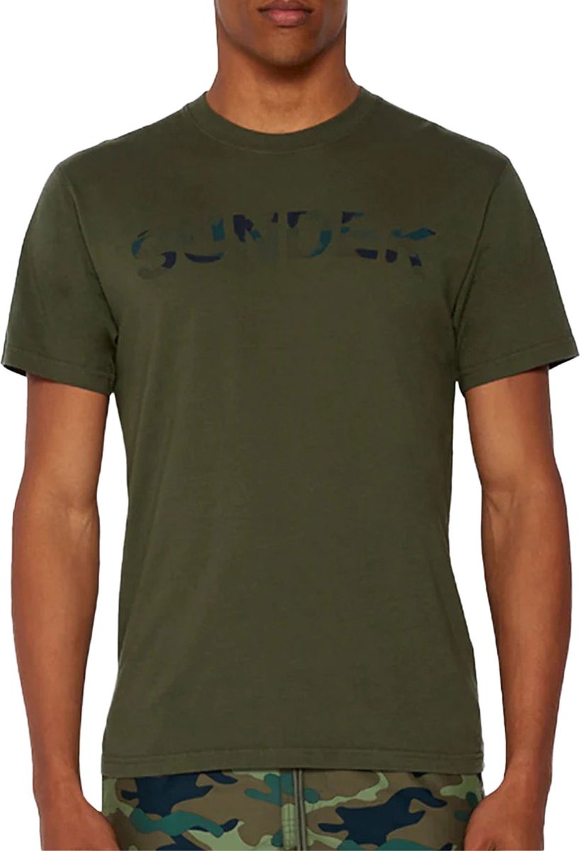 Sundek Camou Print T-shirt Mannen - Maat L