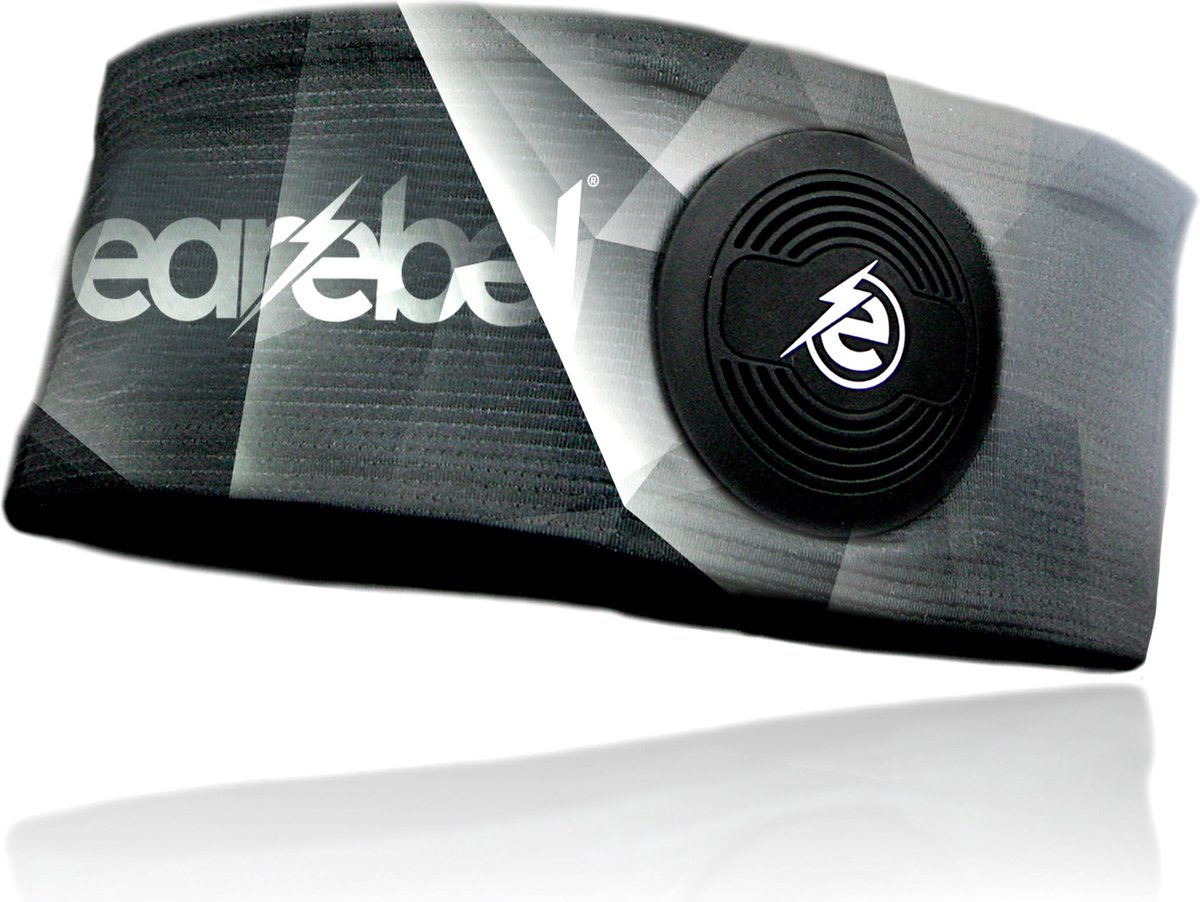 Earebel - Elite - sport koptelefoon - on ear - koptelefoon - Hoofdband - maat S/M - hardlopen - fitness – fietsen - Grijs